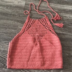 Knit crop top
